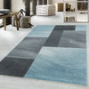 Tappeto Efor 3712 Abstract Checkered Blu (1)