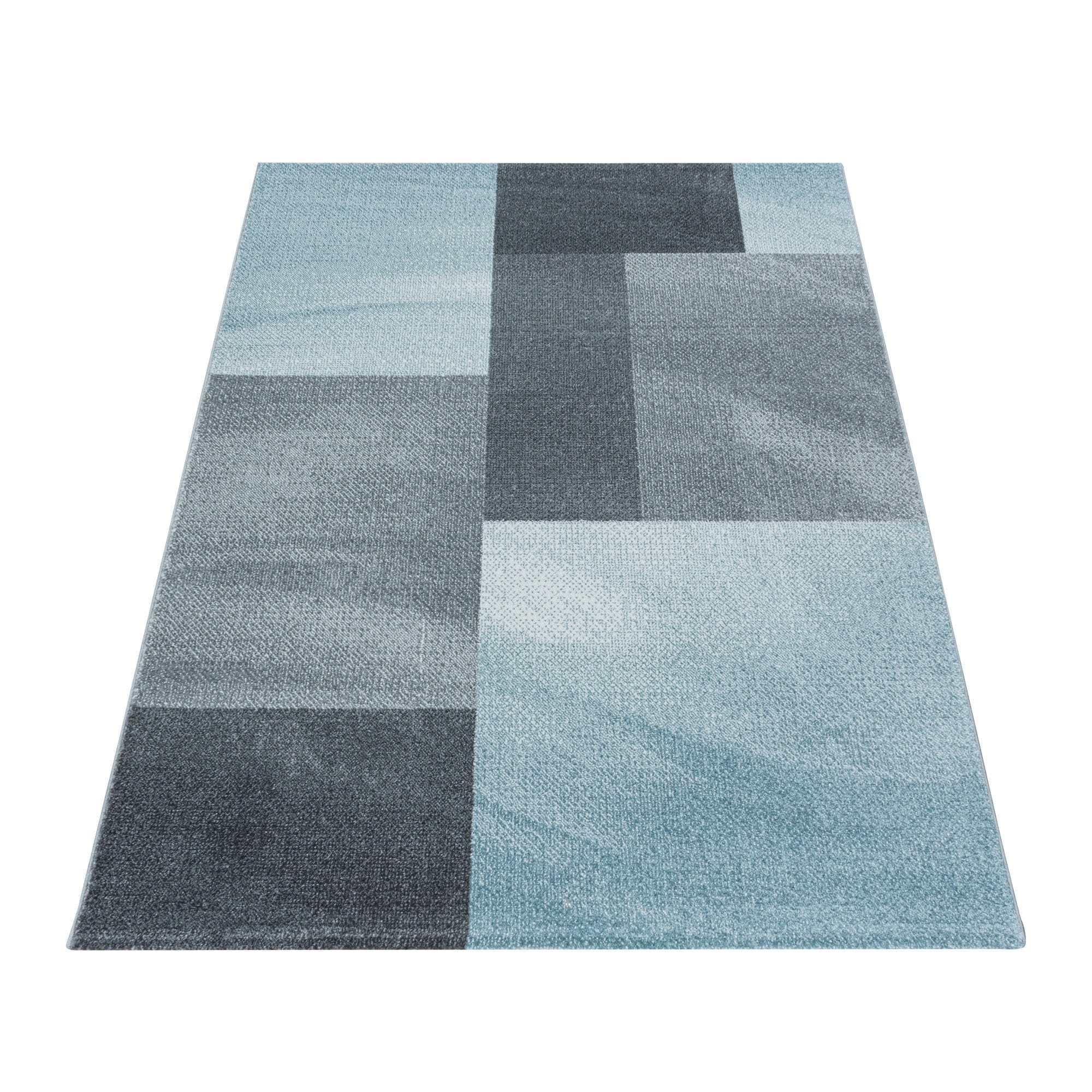 Tappeto Efor 3712 Abstract Checkered Blu (2)