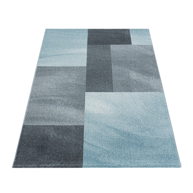Tappeto Efor 3712 Abstract Checkered Blu (2)