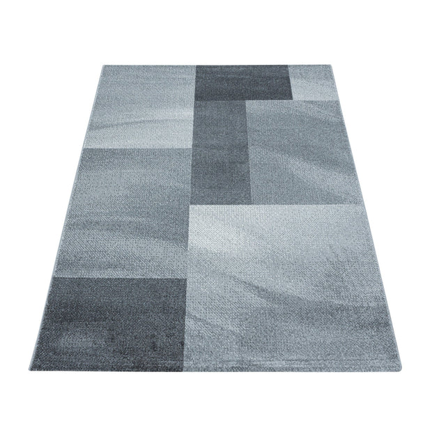 Tappeto Efor 3712 Abstract Checkered Grigio (2)