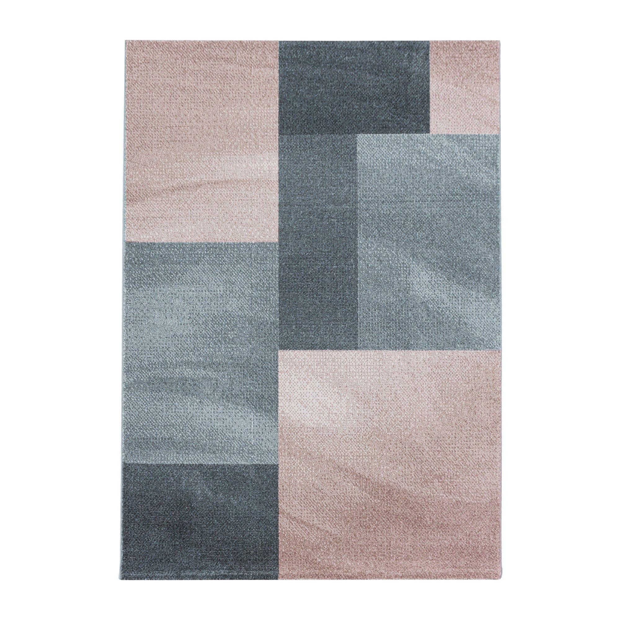 Tappeto Efor 3712 Abstract Checkered Rosa & AYYTPCH-EFOR3712ROSE & AYYTPCH-EFOR3712ROSE