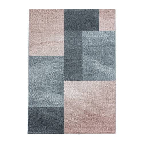 Tappeto Efor 3712 Abstract Checkered Rosa & AYYTPCH-EFOR3712ROSE & AYYTPCH-EFOR3712ROSE
