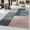 Tappeto Efor 3712 Abstract Checkered Rosa (1)
