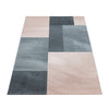 Tappeto Efor 3712 Abstract Checkered Rosa (2)