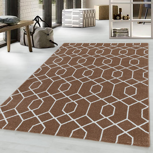Tappeto Efor 3713 Geometric Rame (1)