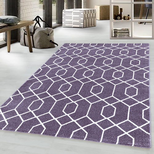 Tappeto Efor 3713 Geometric Violetto (1)