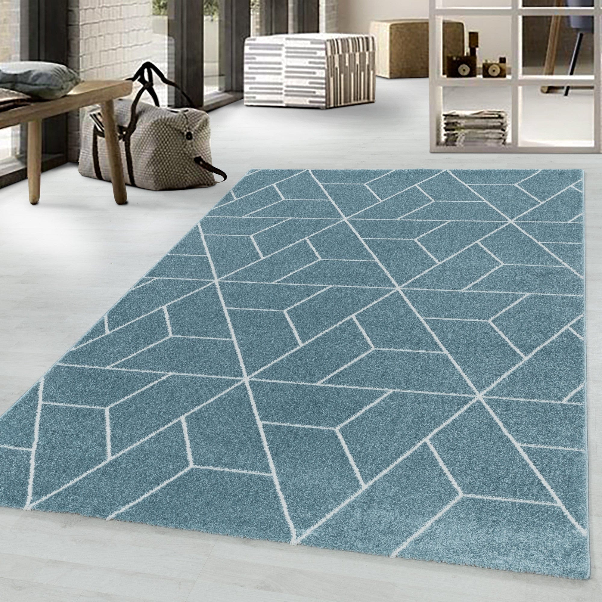 Tappeto Efor 3715 Geometric Blu (1)