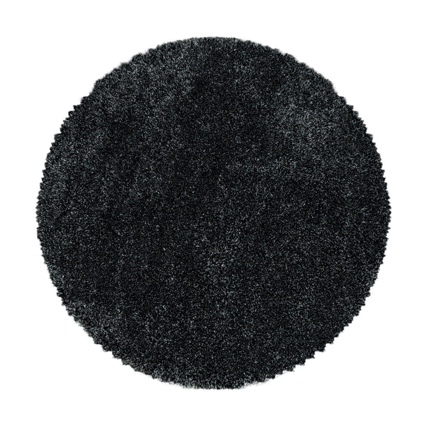 Tappeto Fluffy 3500 Round Unicolor Antracite & AYYTPCH-FLUFFY3500ANTHRAZIT-ROUND