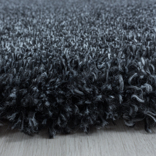 Tappeto Fluffy 3500 Round Unicolor Antracite (1)