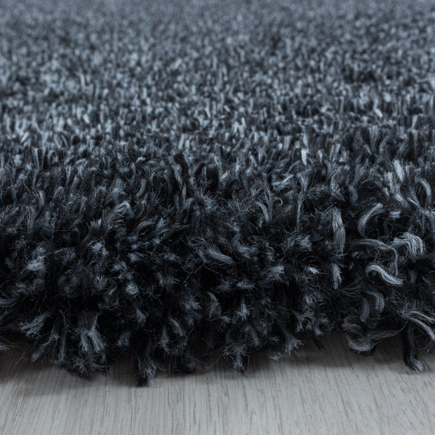 Tappeto Fluffy 3500 Round Unicolor Antracite (1)