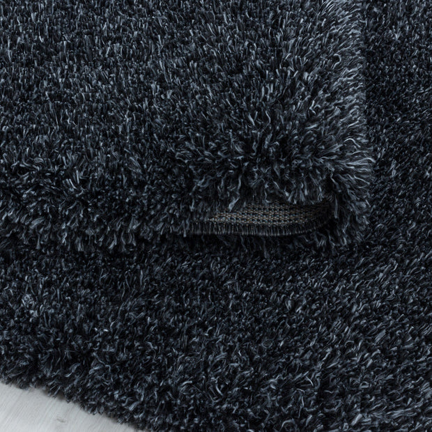 Tappeto Fluffy 3500 Round Unicolor Antracite (2)