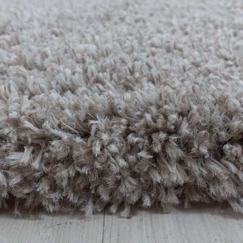 Tappeto Fluffy 3500 Round Unicolor Beige (1)