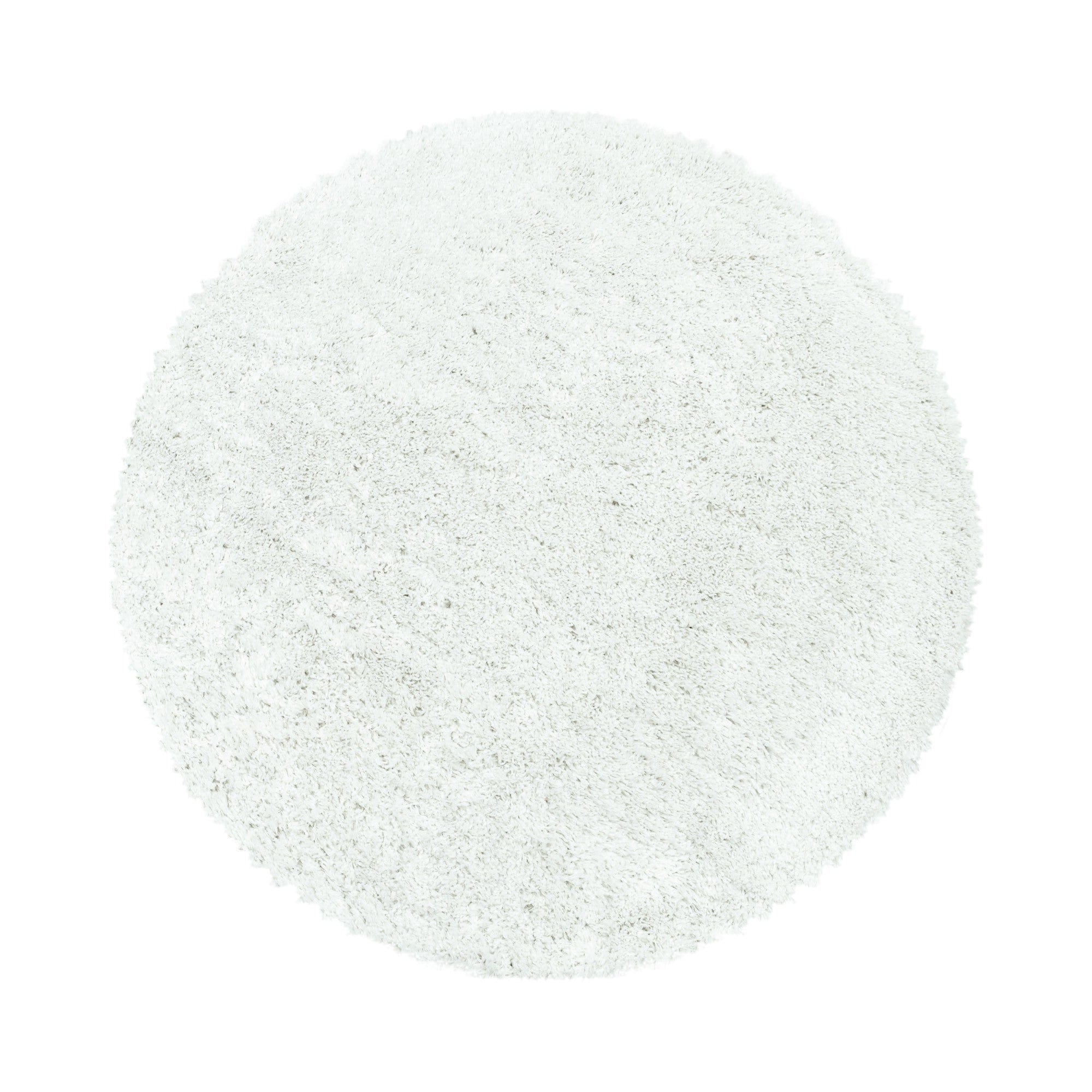 Tappeto Fluffy 3500 Round Unicolor Bianco & AYYTPCH-FLUFFY3500WHITE-ROUND