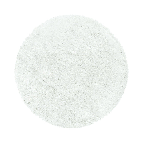Tappeto Fluffy 3500 Round Unicolor Bianco & AYYTPCH-FLUFFY3500WHITE-ROUND