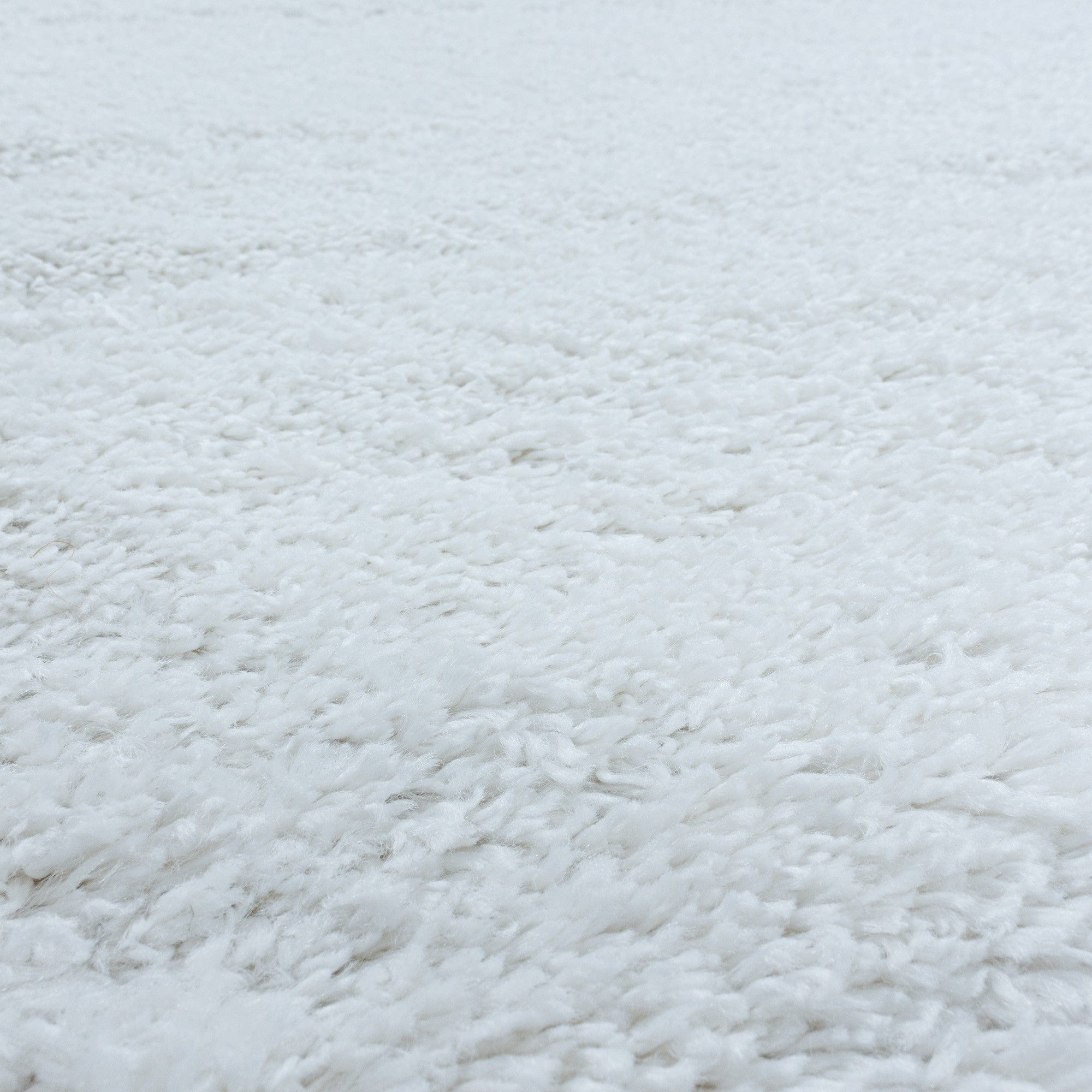 Tappeto Fluffy 3500 Round Unicolor Bianco (3)