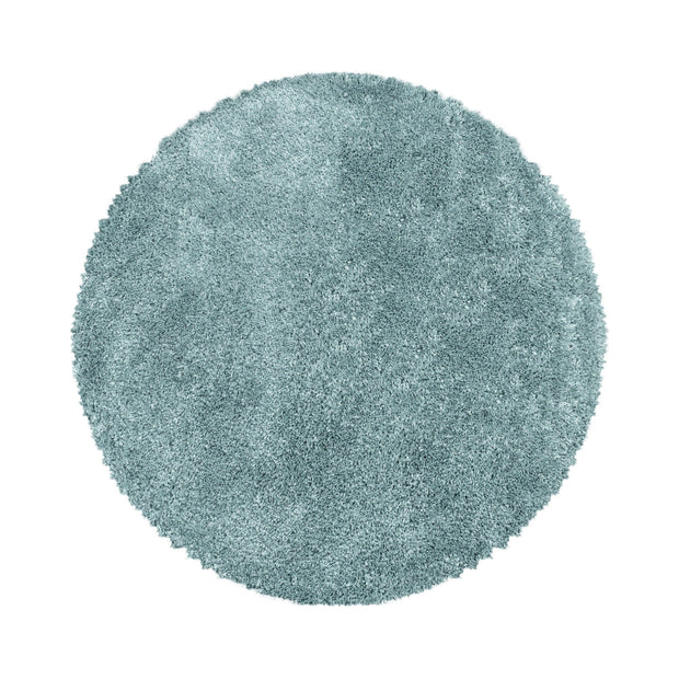 Tappeto Fluffy 3500 Round Unicolor Blu & AYYTPCH-FLUFFY3500BLUE-ROUND