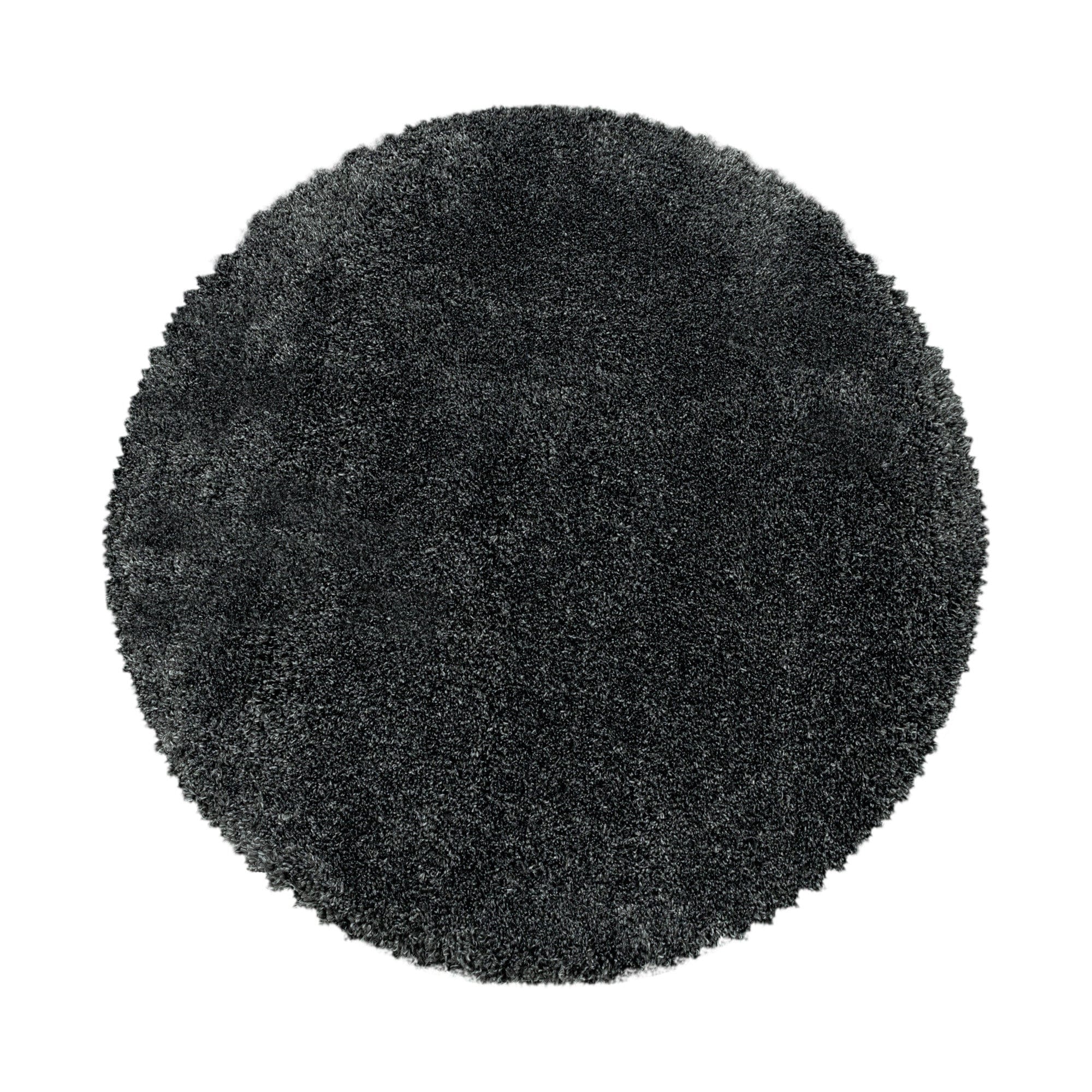 Tappeto Fluffy 3500 Round Unicolor Grigio & AYYTPCH-FLUFFY3500GREY-ROUND