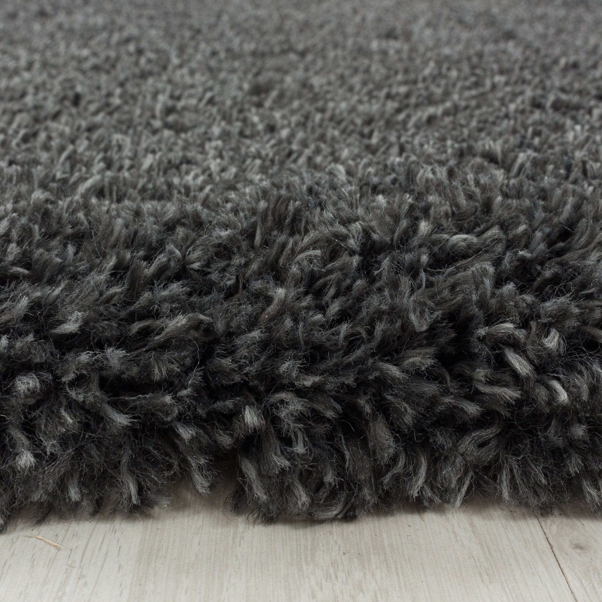 Tappeto Fluffy 3500 Round Unicolor Grigio (1)