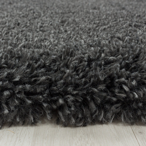 Tappeto Fluffy 3500 Round Unicolor Grigio (1)