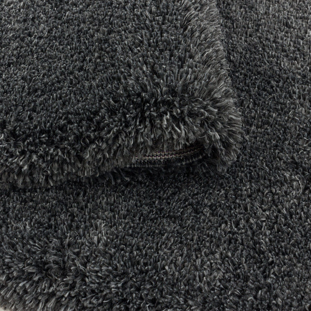 Tappeto Fluffy 3500 Round Unicolor Grigio (2)