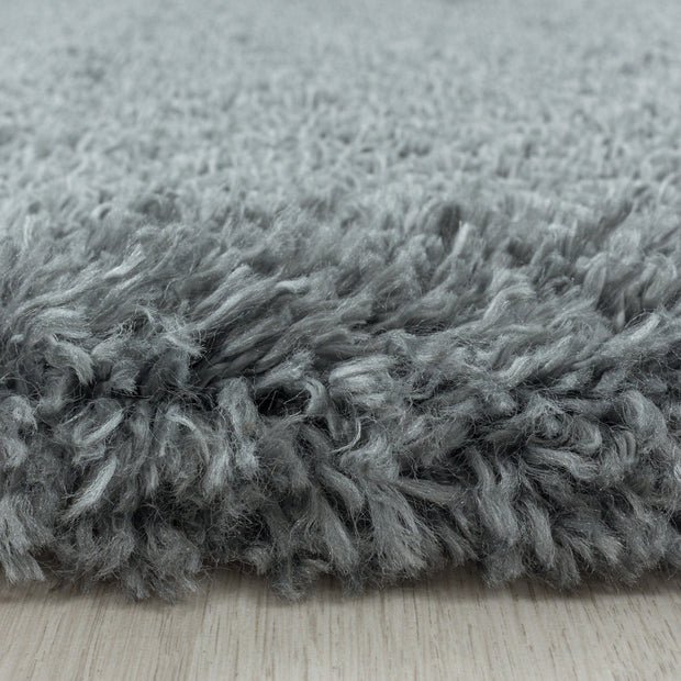 Tappeto Fluffy 3500 Round Unicolor Grigio (1)