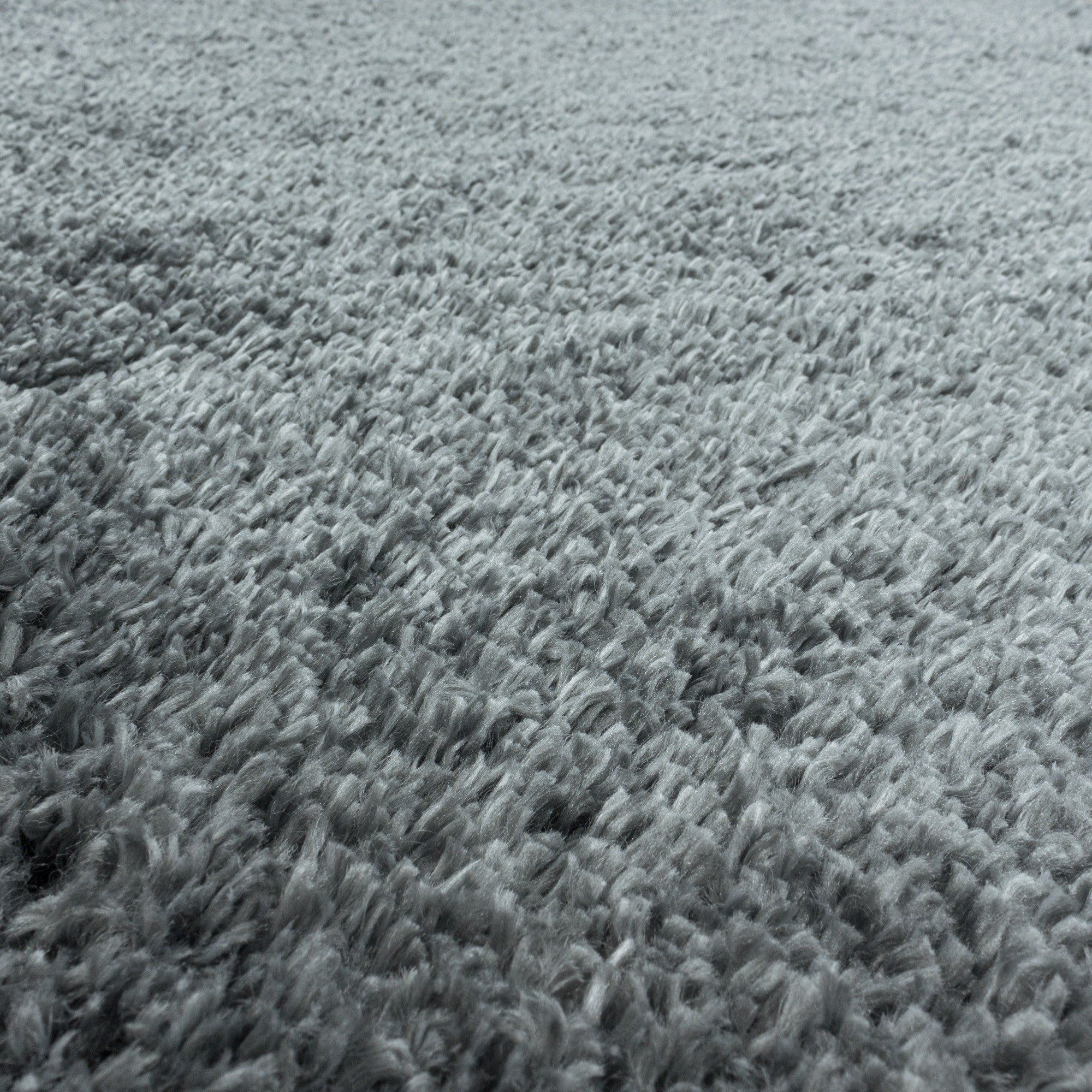 Tappeto Fluffy 3500 Round Unicolor Grigio (3)