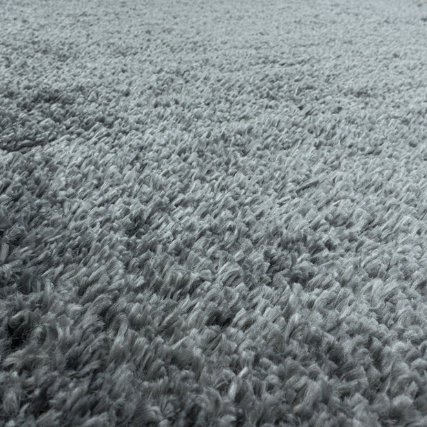 Tappeto Fluffy 3500 Round Unicolor Grigio (3)