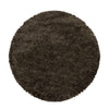 Tappeto Fluffy 3500 Round Unicolor Marrone & AYYTPCH-FLUFFY3500BROWN-ROUND