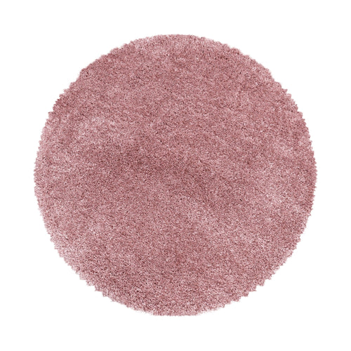 Tappeto Fluffy 3500 Round Unicolor Rosa & AYYTPCH-FLUFFY3500ROSE-ROUND