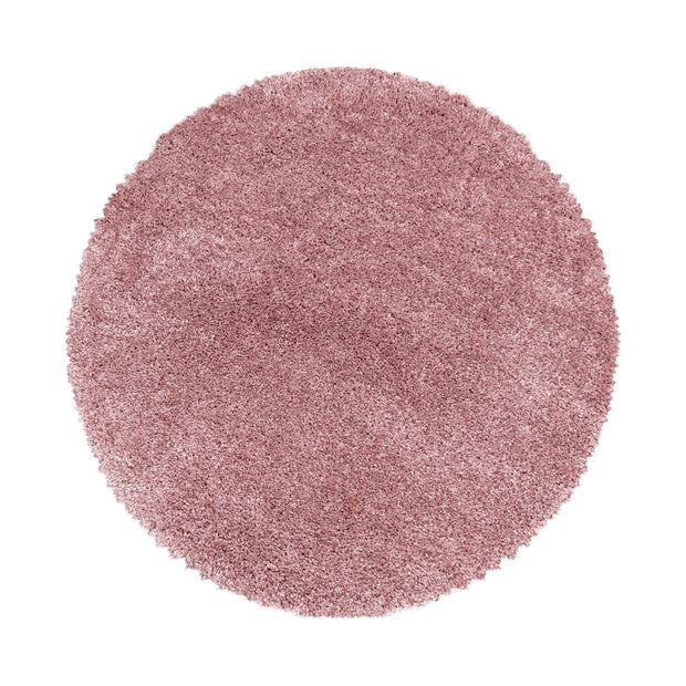 Tappeto Fluffy 3500 Round Unicolor Rosa & AYYTPCH-FLUFFY3500ROSE-ROUND