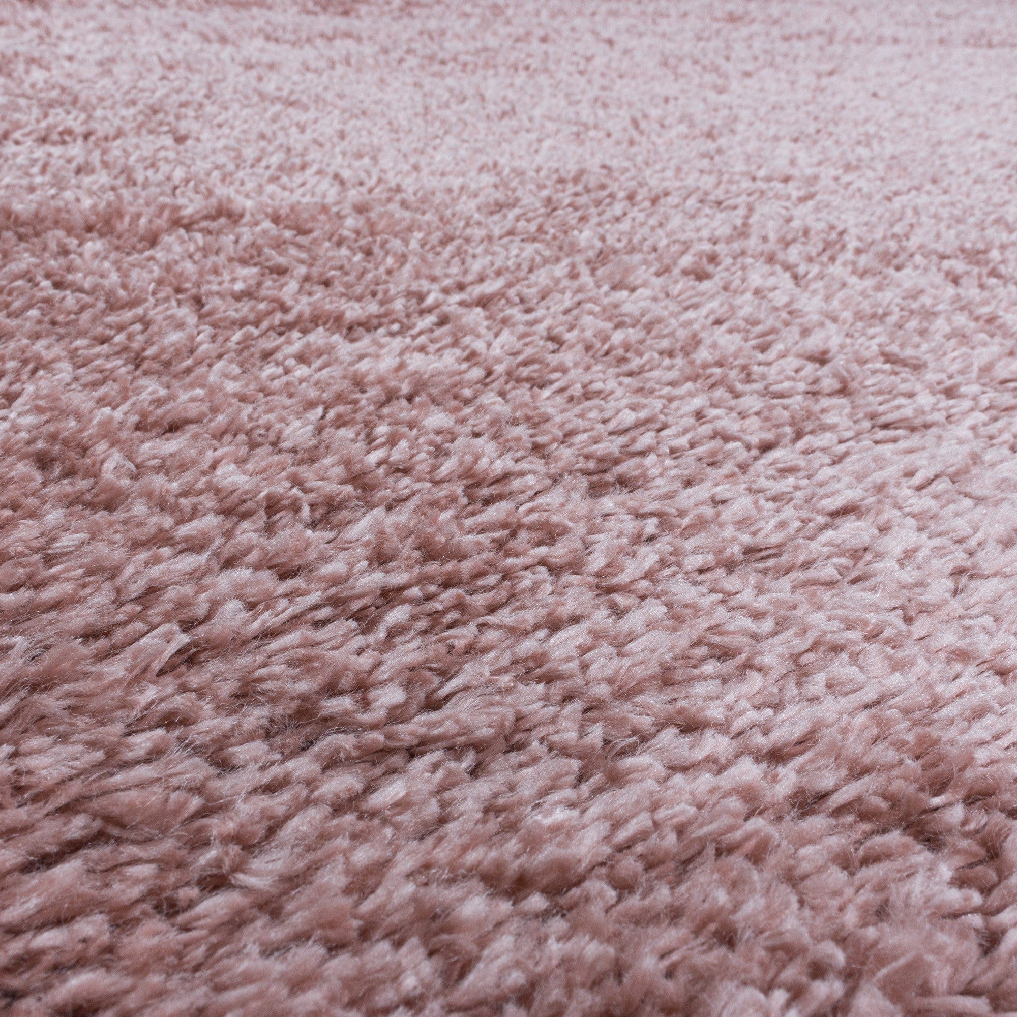 Tappeto Fluffy 3500 Round Unicolor Rosa (3)