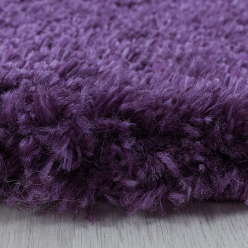 Tappeto Fluffy 3500 Round Unicolor Violetto (1)