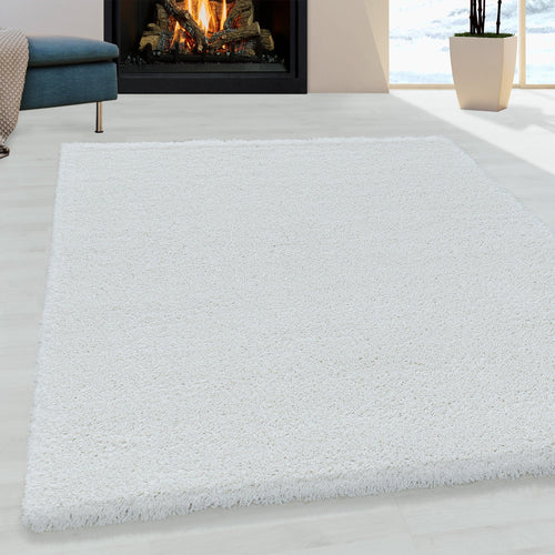 Tappeto Fluffy 3500 Unicolor Bianco (1)