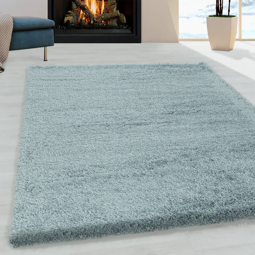 Tappeto Fluffy 3500 Unicolor Blu (1)