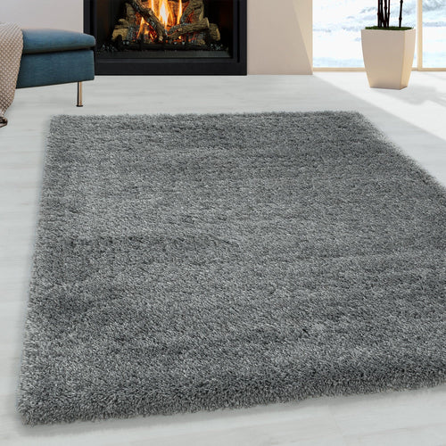 Tappeto Fluffy 3500 Unicolor Grigio (1)