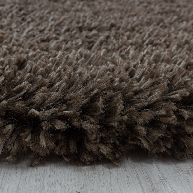 Tappeto Fluffy 3500 Unicolor Marrone (3)