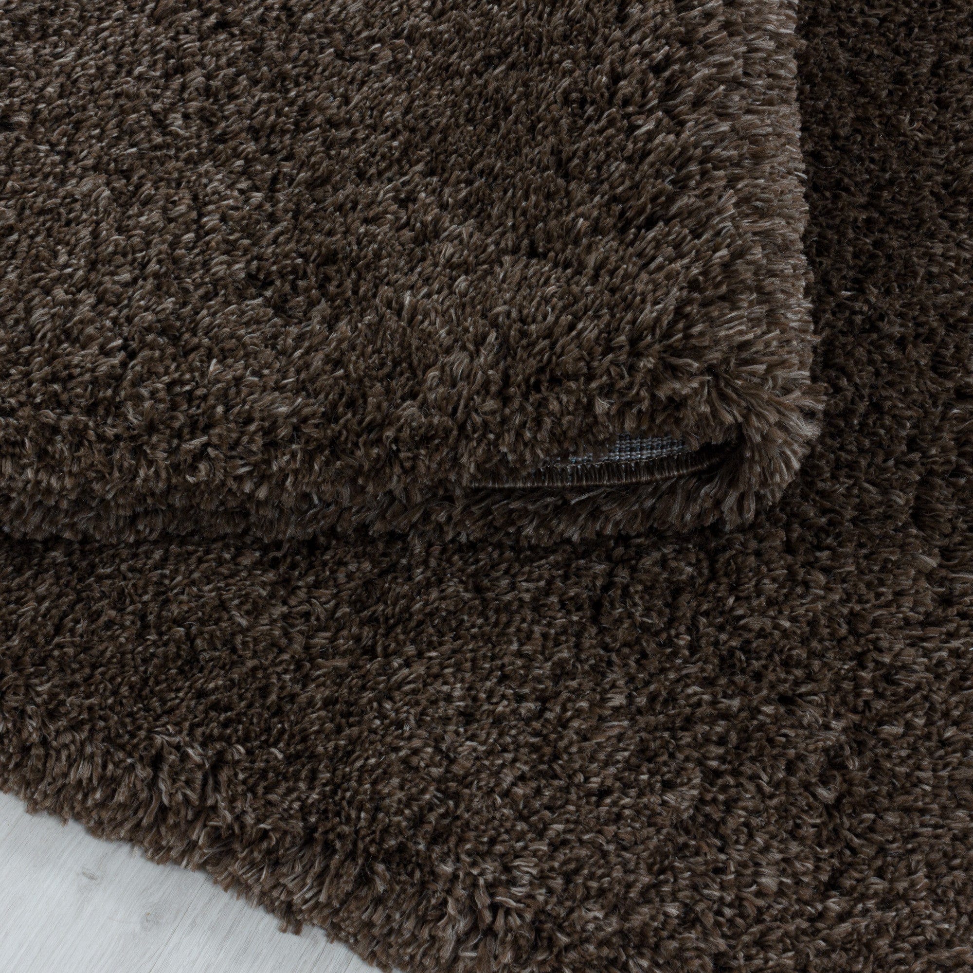 Tappeto Fluffy 3500 Unicolor Marrone (4)