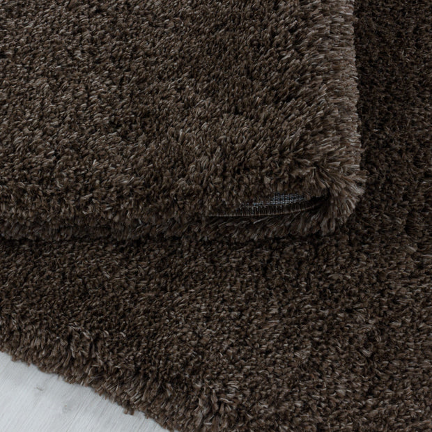 Tappeto Fluffy 3500 Unicolor Marrone (4)