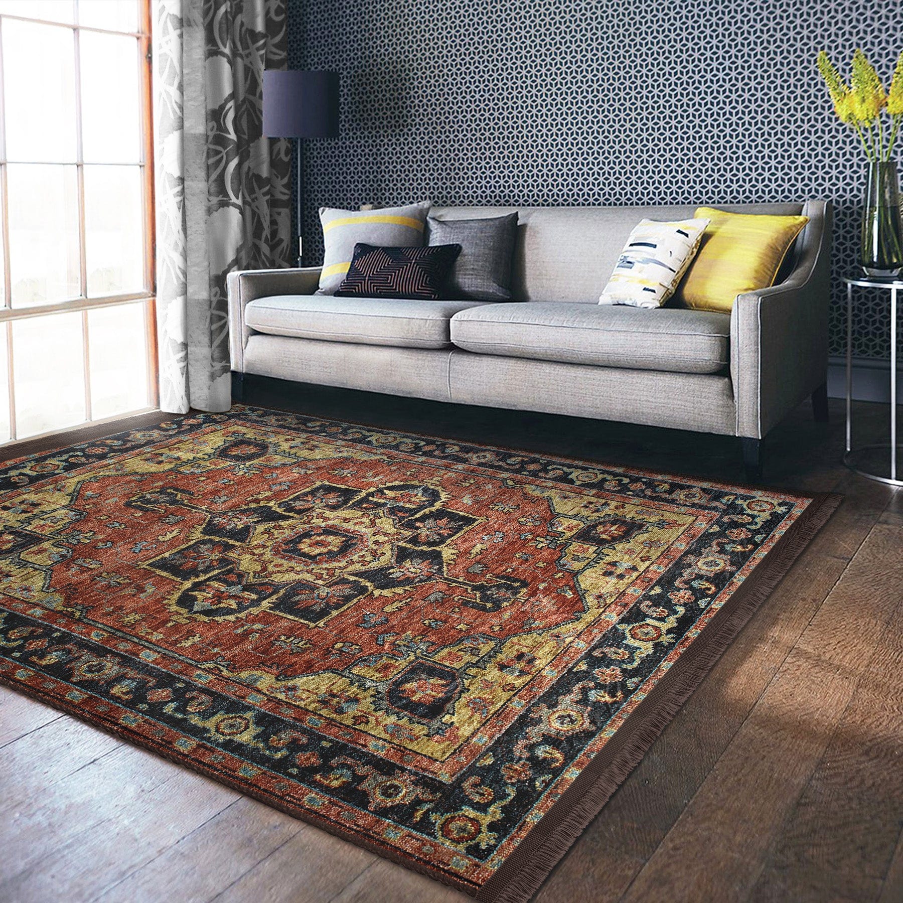 Hillkar Global Tappeto Halidik Deluxe-11034 Multicolore