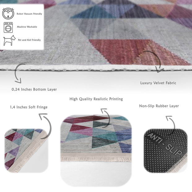 Hillkar Global Tappeto Halidik Deluxe-11062 Multicolore