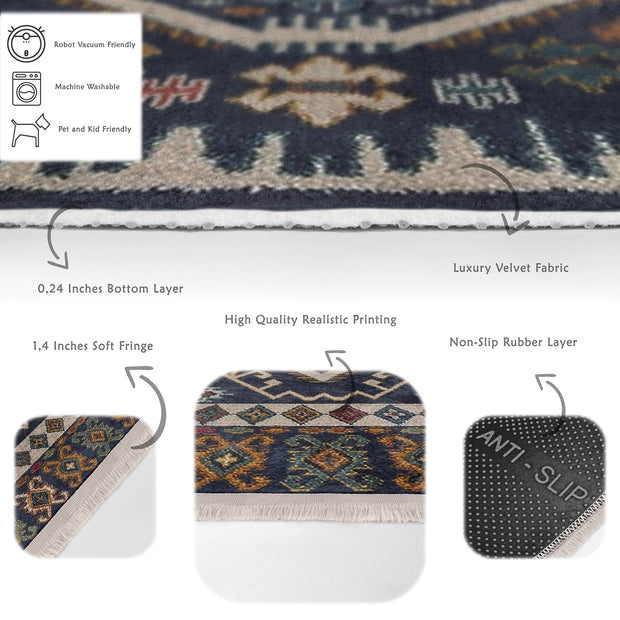 Hillkar Global Tappeto Halidik Deluxe-11081 Multicolore