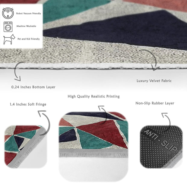 Hillkar Global Tappeto Halidik Deluxe-11088 Multicolore