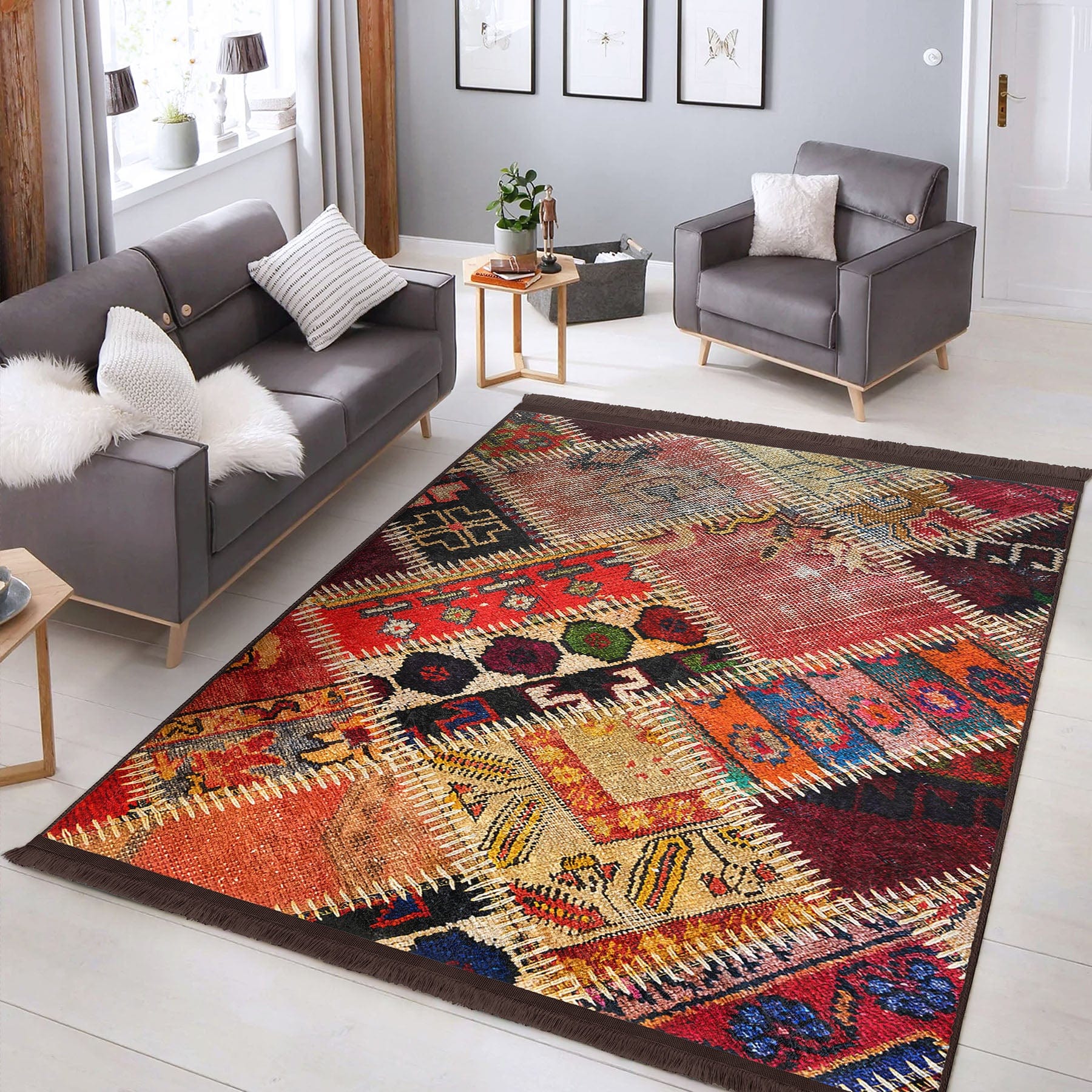 Hillkar Global Tappeto Halidik Deluxe-11108 Multicolore