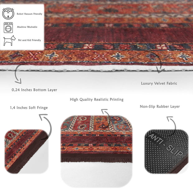 Hillkar Global Tappeto Halidik Deluxe-11114 Multicolore