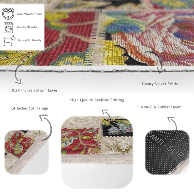 Hillkar Global Tappeto Halidik Deluxe-11121 Multicolore