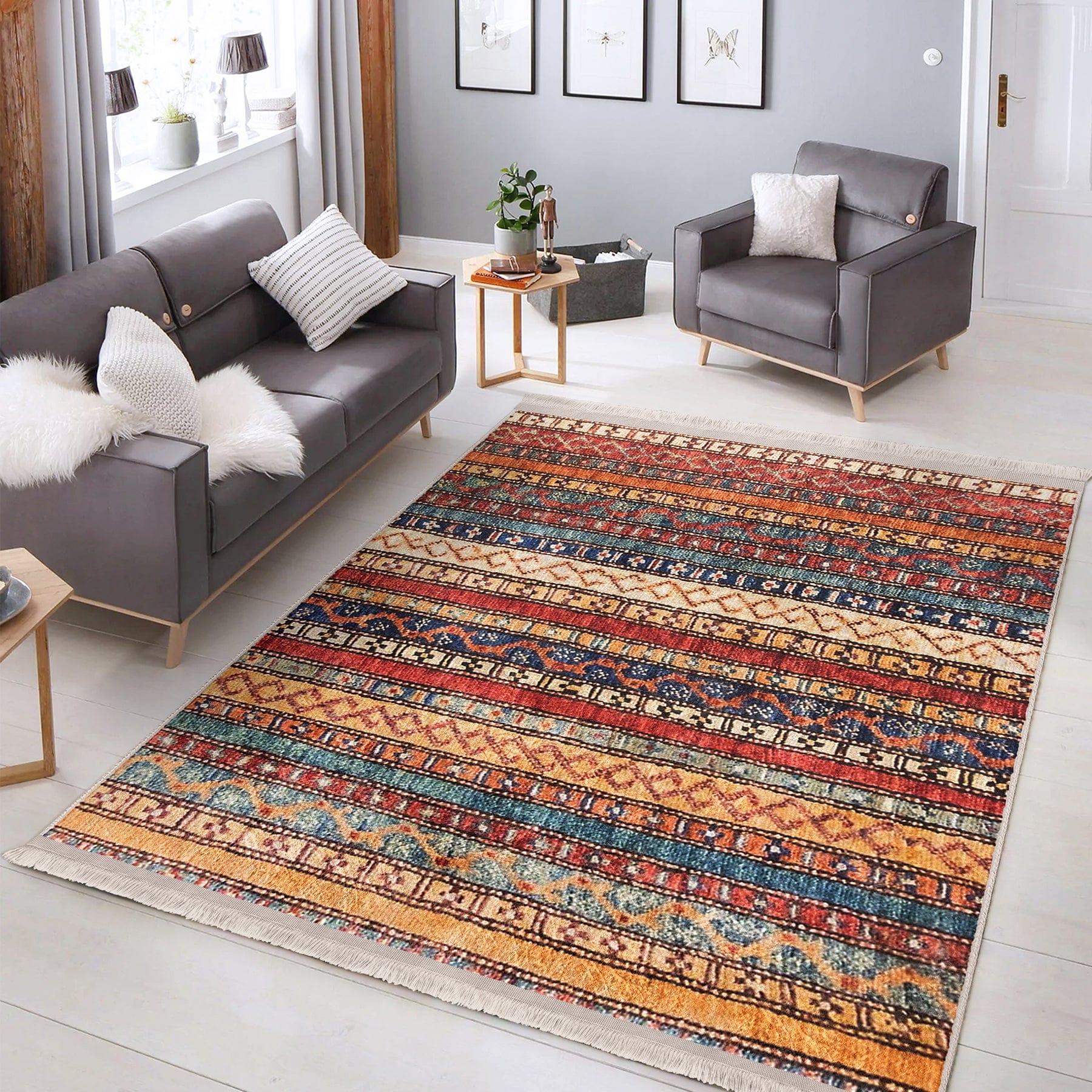 Hillkar Global Tappeto Halidik Deluxe-11134 Multicolore