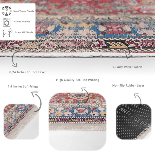 Hillkar Global Tappeto Halidik Deluxe-11141 Multicolore