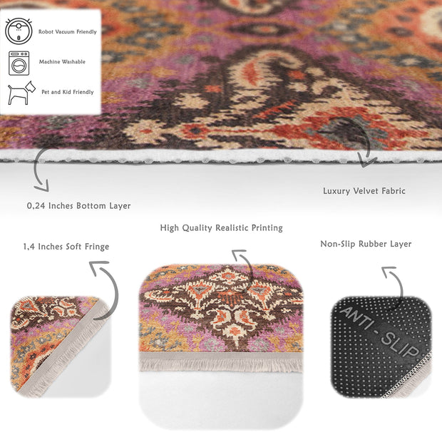 Hillkar Global Tappeto Halidik Deluxe-11144 Multicolore