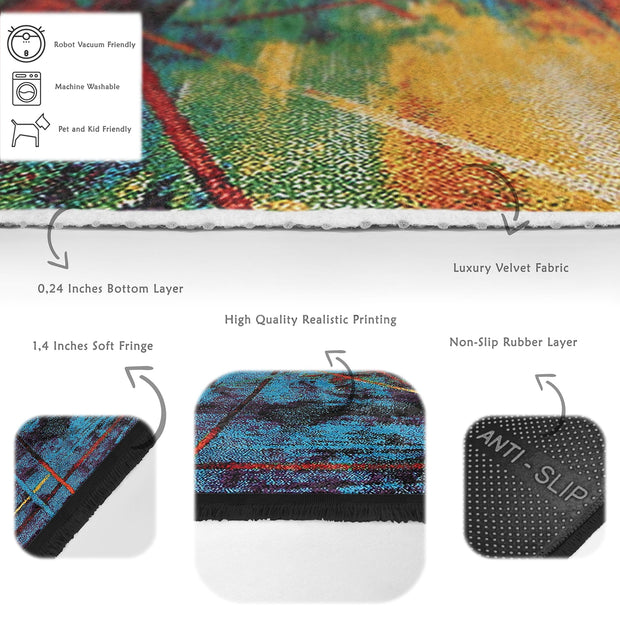 Hillkar Global Tappeto Halidik Deluxe-11152 Multicolore