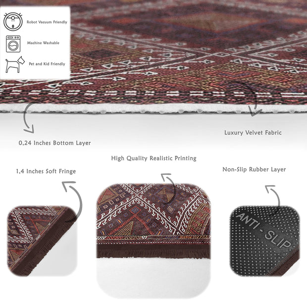Hillkar Global Tappeto Halidik Deluxe-11164 Multicolore